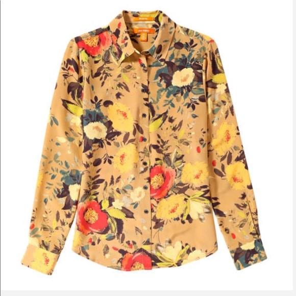 Joe Fresh Tops - Yellow Floral Blouse